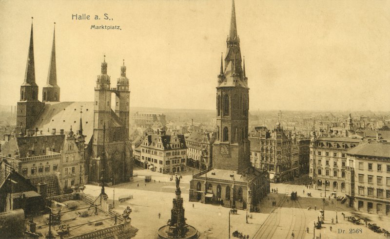 Marketplatz, Halle - Photographer German