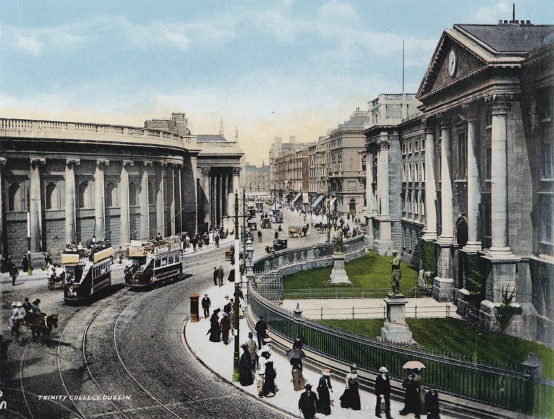 Trinity College, Dublin (photo couleur) - Photographer Irish