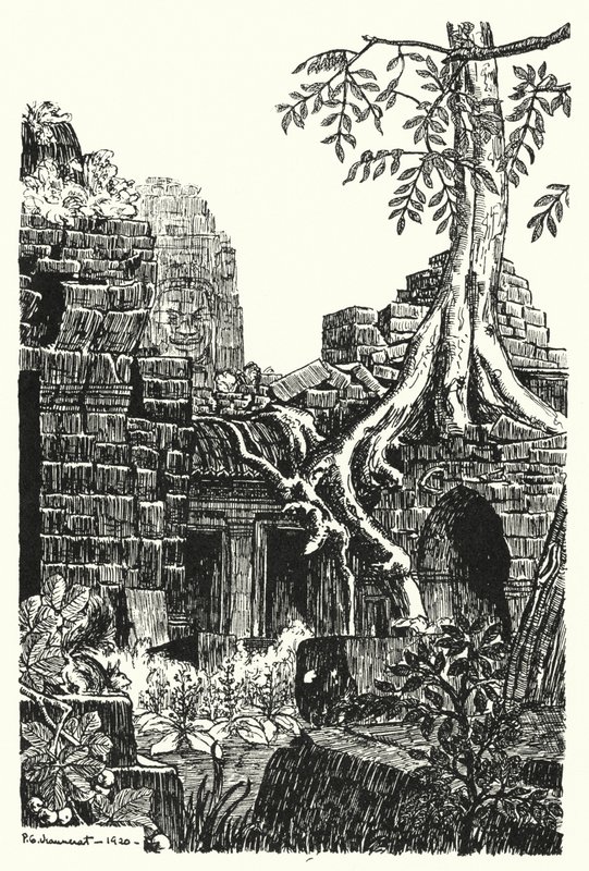 Une cour intérieure, Bayon (gravure) - Pierre Jeannerat de Beerski