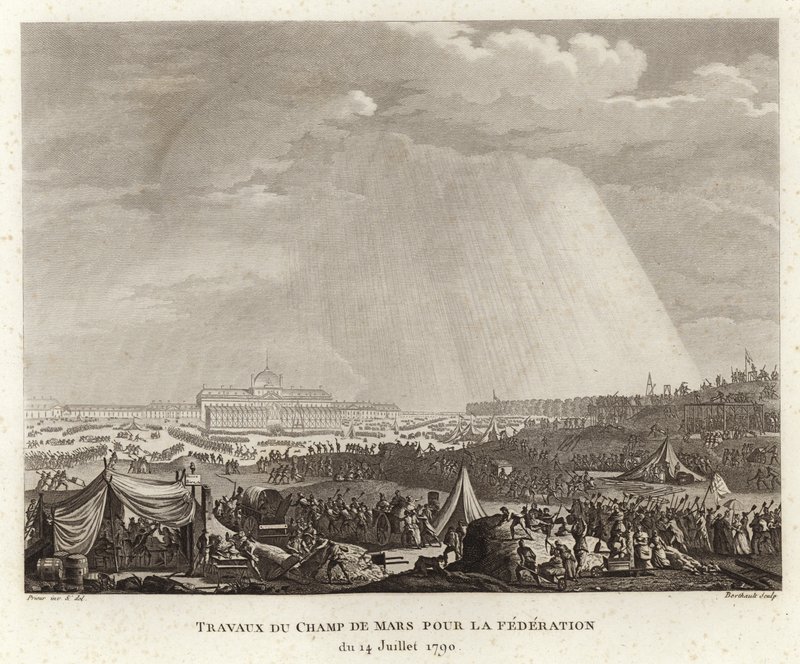 Campement sur le Champ de Mars - Prieur