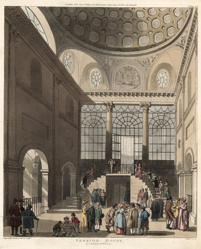 Session House, Clerkenwell, Londres - Pugin and Rowlandson