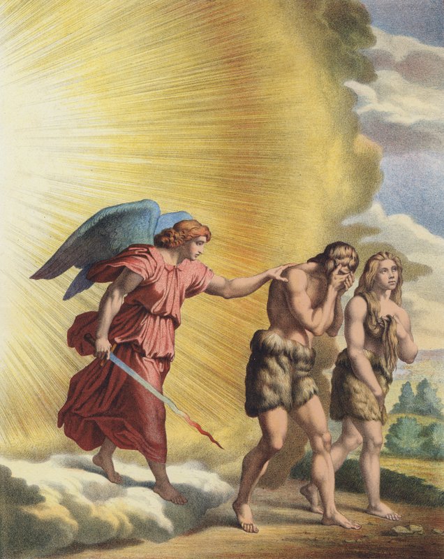 Adam et Ève chassés du Paradis - Raffaello Sanzio Raphael