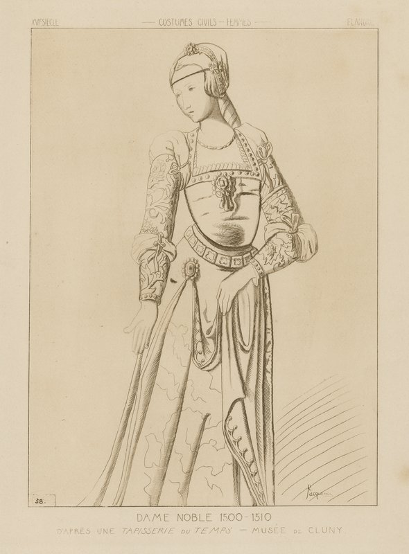 Noble femme, 1500-1510 - Raphael Jacquemin