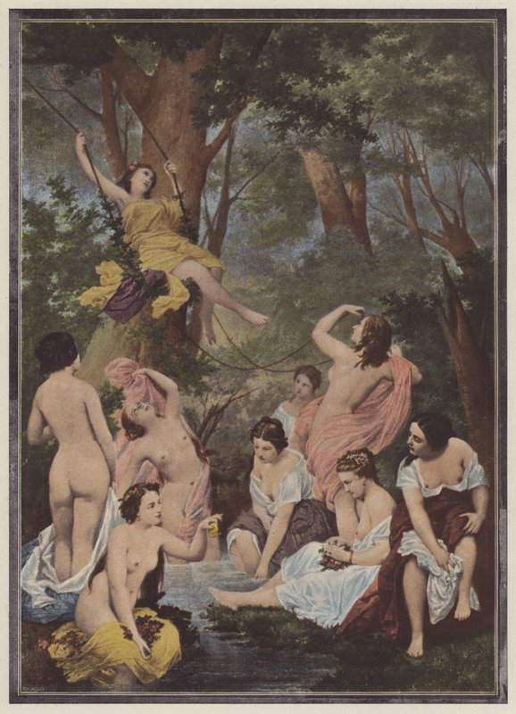 Les baigneuses - Raymond Quinsac (after) Monvoisin