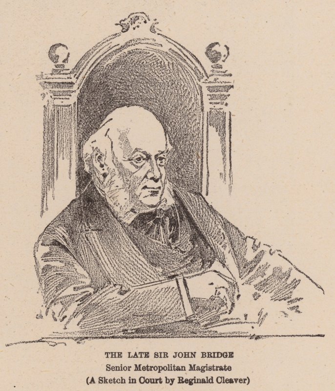 Feu Sir John Bridge (lithographie) - Reginald Thomas Cleaver