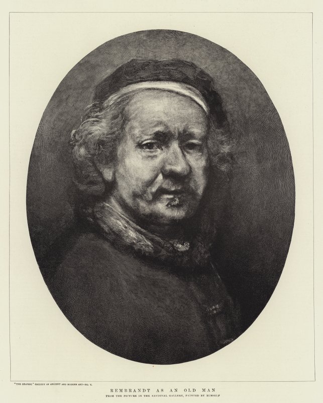 Rembrandt en vieil homme - Rembrandt van Rijn