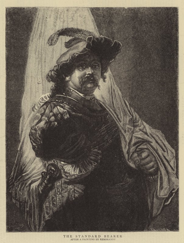 Le Porte-étendard - Rembrandt van Rijn