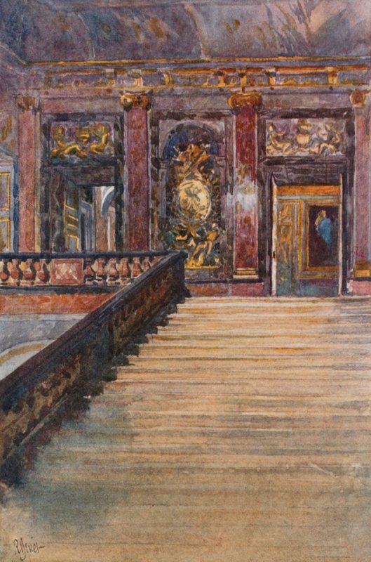 Escalier en marbre, Versailles - Rene Binet