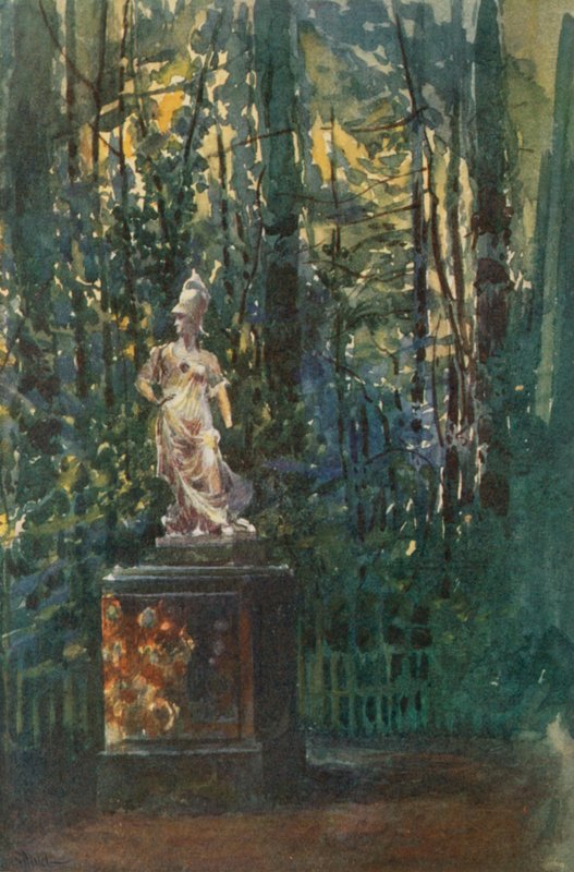 Le Labyrinthe, Statue de Minerve, Versailles - Rene Binet