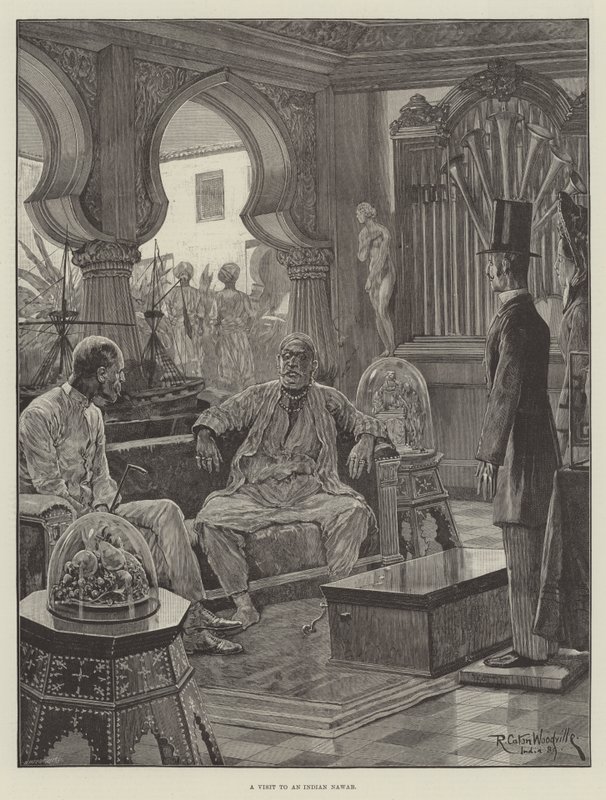 Visite à un Nawab indien - Richard Caton Woodville junior