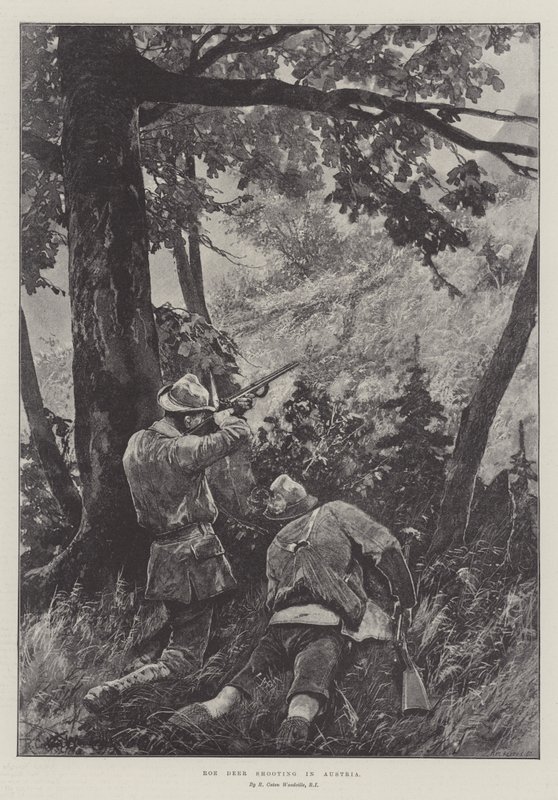 Chasse au chevreuil en Autriche - Richard Caton Woodville junior