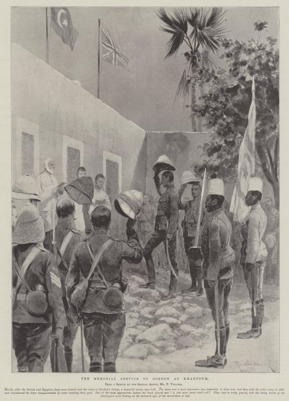 Le Service commémoratif à Gordon à Khartoum - Richard Caton Woodville junior