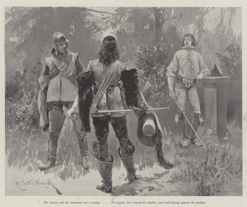 Sous la robe rouge, par Stanley J Weyman - Richard Caton Woodville junior