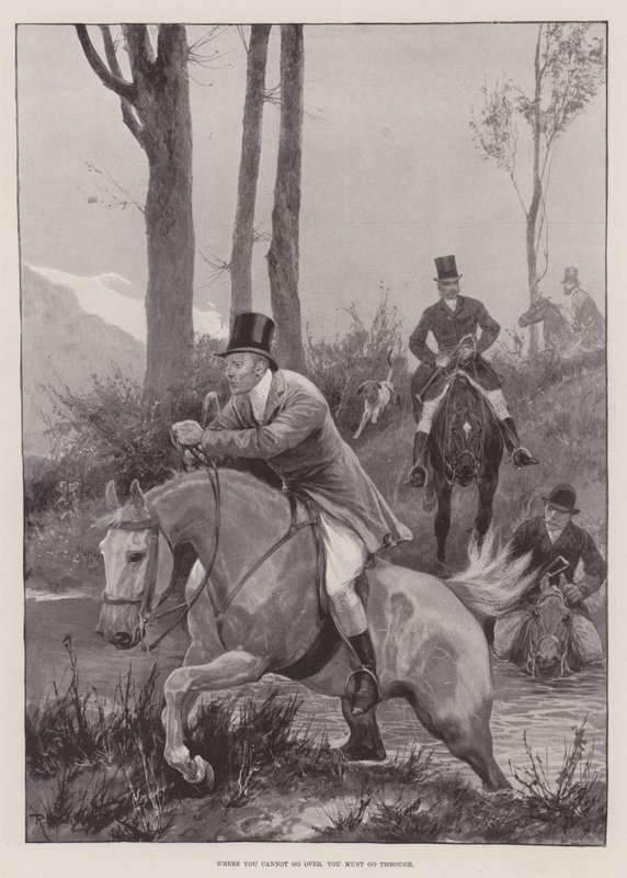 Là où vous ne pouvez pas passer au-dessus, vous devez passer à travers - Richard Caton Woodville junior