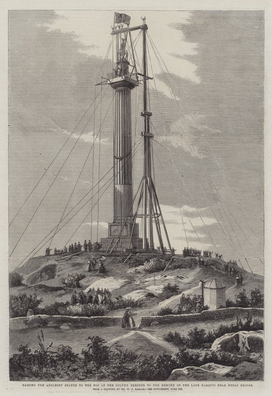 Érection de la statue d