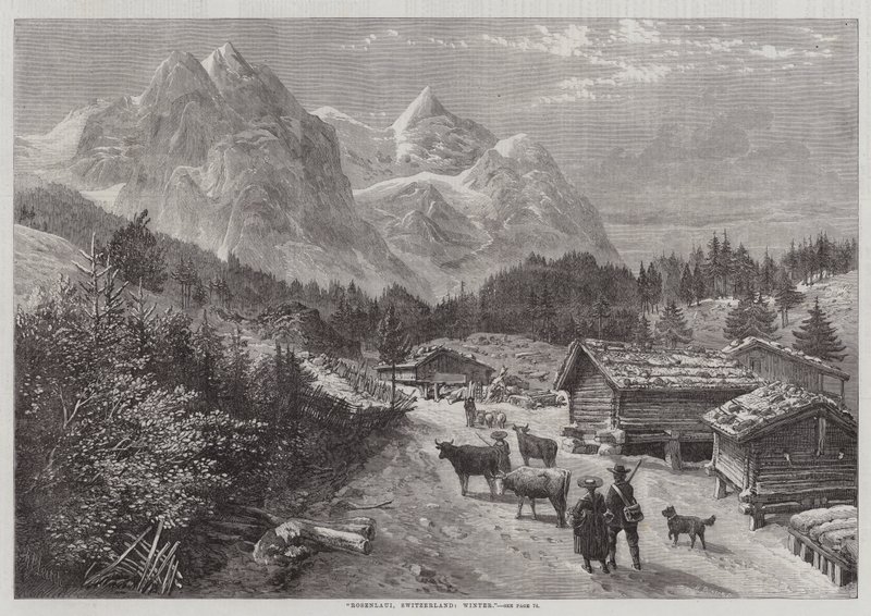 Rosenlaui, Suisse, hiver - Richard Principal Leitch
