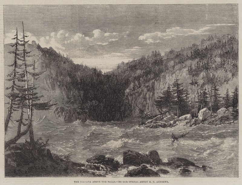Le Niagara au-dessus des chutes - Richard Principal Leitch
