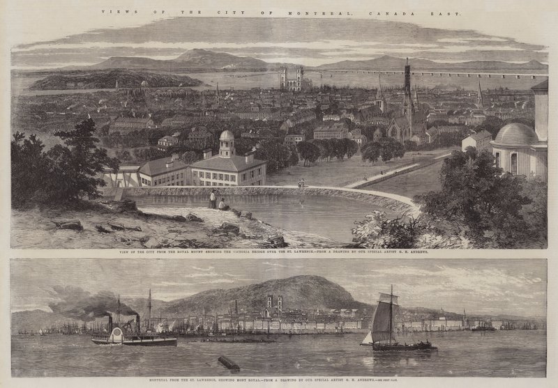 Vues de la ville de Montréal, Canada Est - Richard Principal Leitch