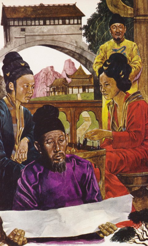 Chine (lithographie couleur) - Richard Hook