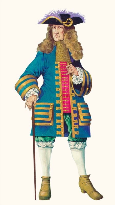 Roi Guillaume III (lithographie couleur) - Richard Hook