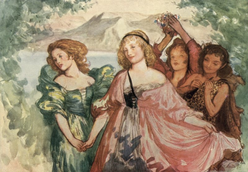 Viens, et danse comme tu veux, Sur le pied léger et fantastique - Robert Anning Bell