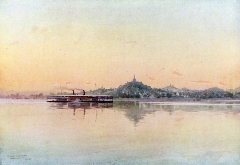 Vapeur express passant par Sagaing - Robert George Talbot Kelly
