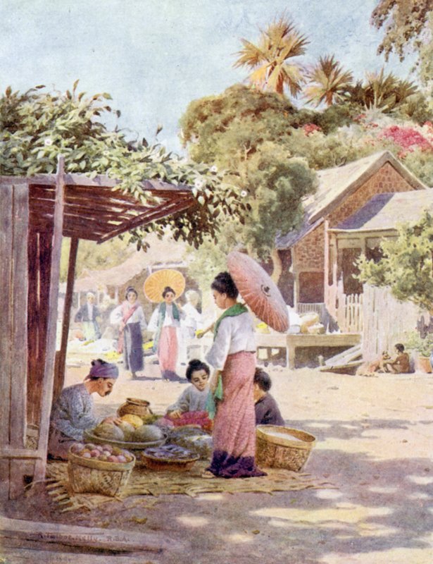 Rue à Nyaung-u - Robert George Talbot Kelly