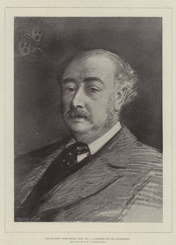 Sir Matthew White Ridley, baronnet, député, candidat à la présidence - Robert Ponsonby Staples