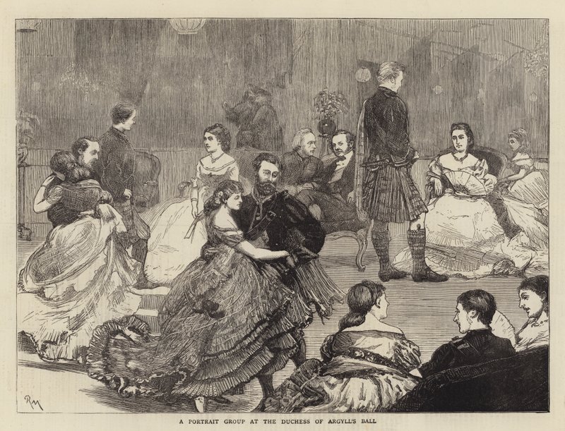 Un groupe de portraits au bal de la duchesse d