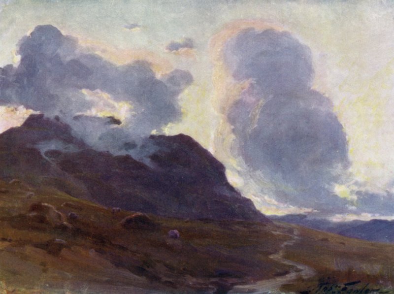 Nuit tombante, près de Beddgelert - Robert (after) Fowler