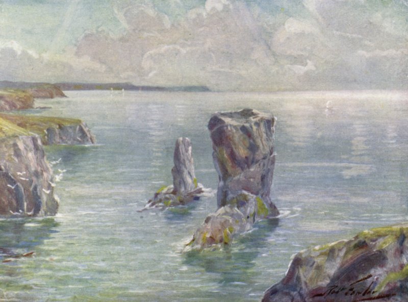 Les Stacks, près de Tenby - Robert (after) Fowler