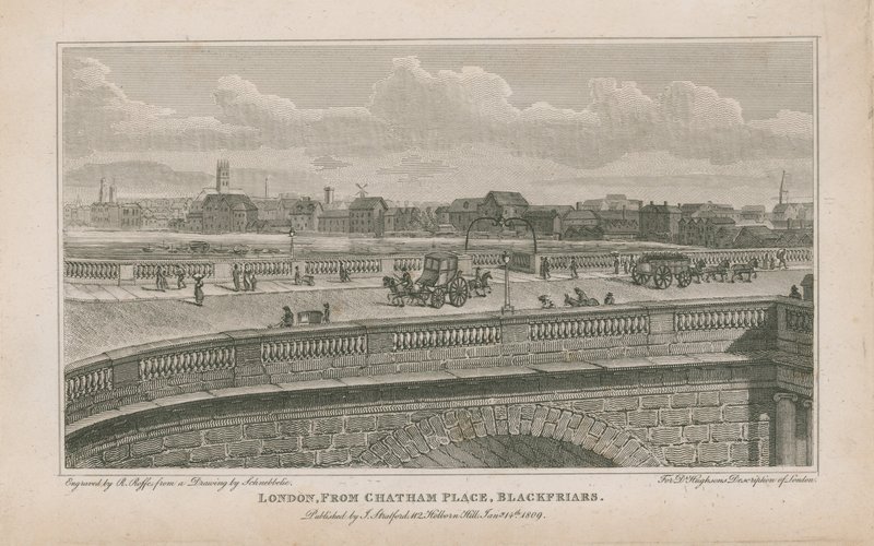 Londres, depuis Chatham Place, Blackfriars - Robert Blemell Schnebbelie