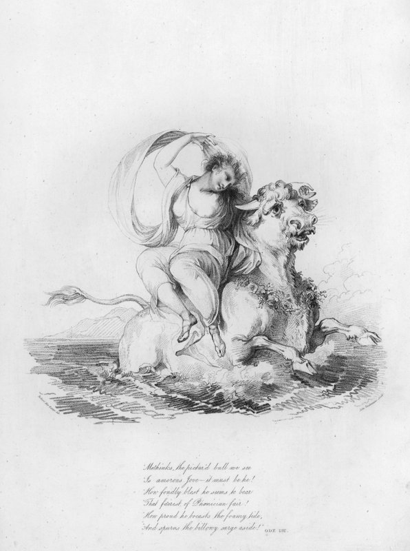 Anacréon, Ode LIV (gravure) - Robert Kerr (after) Porter