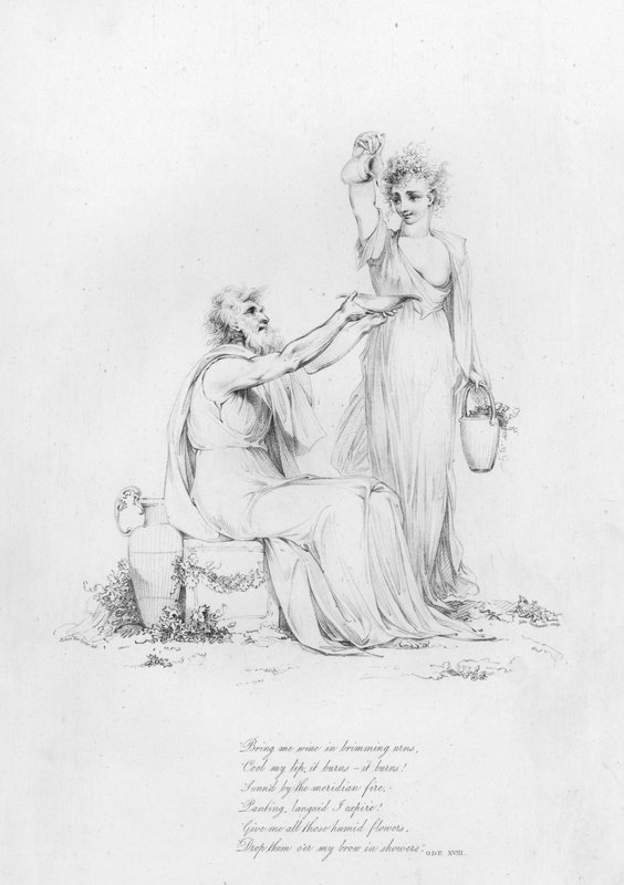 Anacréon, Ode XVIII - Robert Kerr (after) Porter