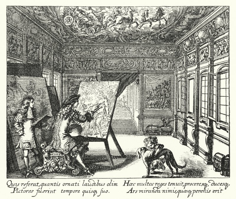 Peinture (gravure) - Romeyn de (after) Hooghe