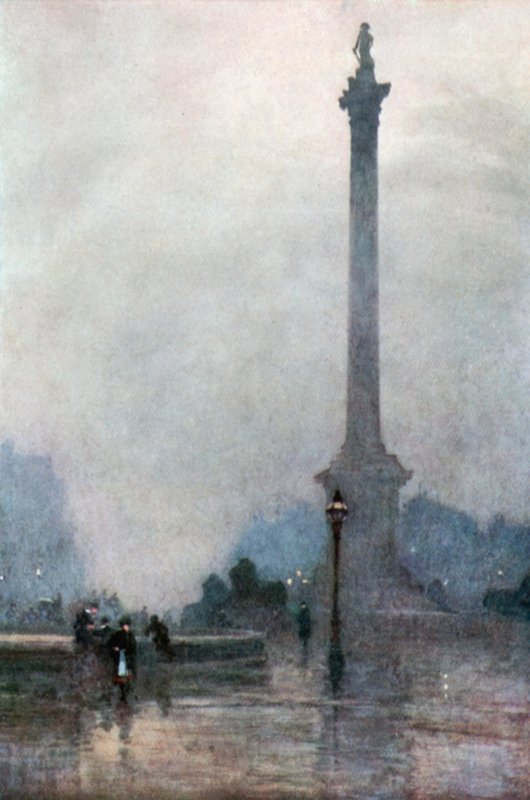 La colonne de Nelson dans le brouillard - Rose Maynard Barton