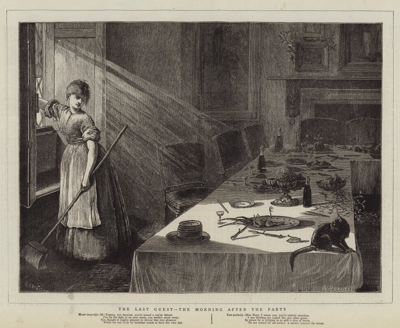 Le dernier invité, le matin après la fête - Samuel Edmund Waller