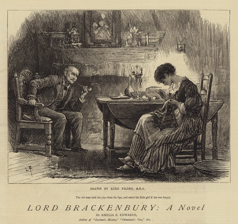 Lord Brackenbury, Un Roman - Samuel Luke Fildes