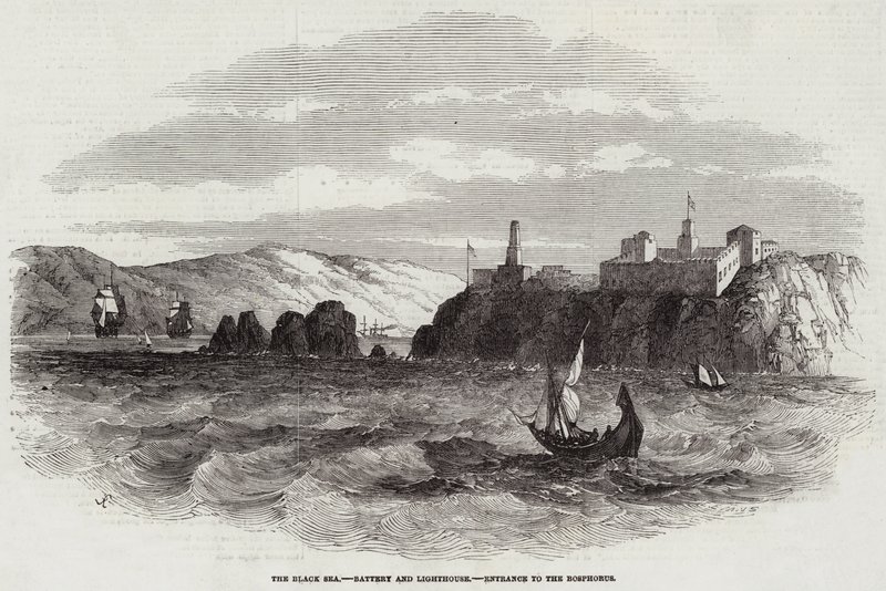 La mer Noire, batterie et phare, entrée du Bosphore - Samuel Read