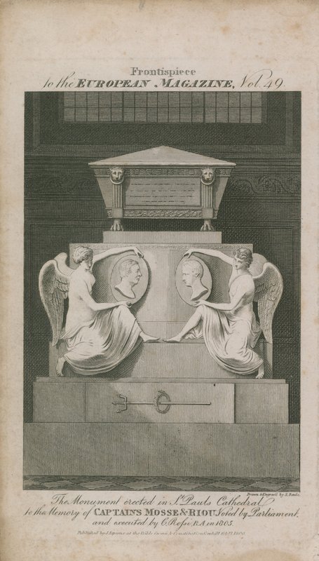 Le monument érigé dans la cathédrale Saint-Paul - Samuel Rawle