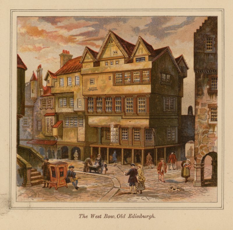 Le West Bow, vieux Édimbourg - Scottish School