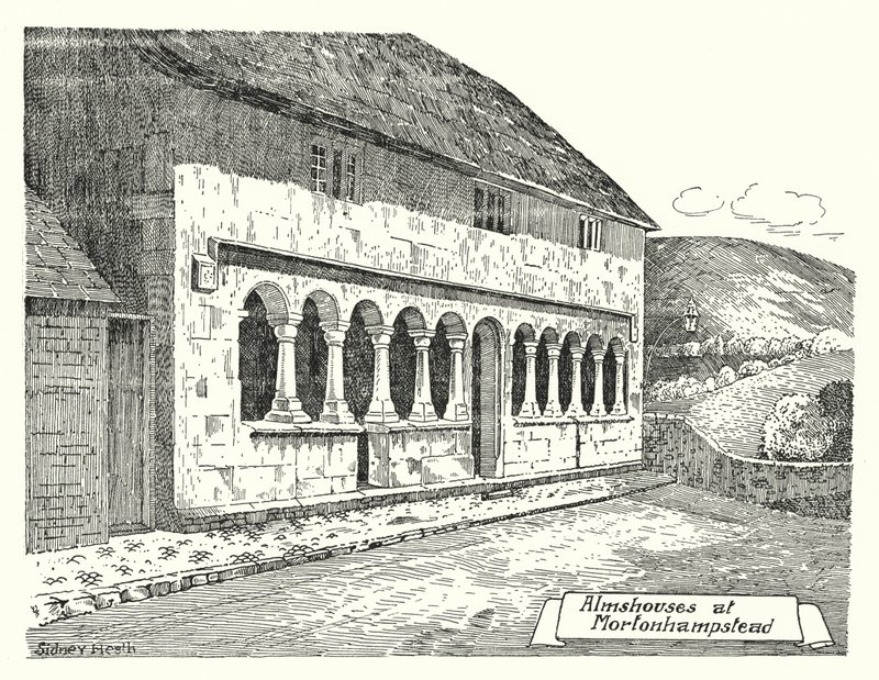Almshouses à Mortonhampstead - Sidney Heath