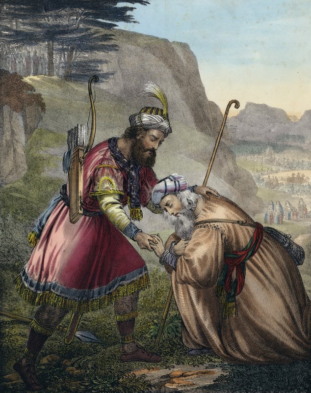 Réconciliation de Jacob avec son frère Ésaü - Siegfried Detler Bendixen