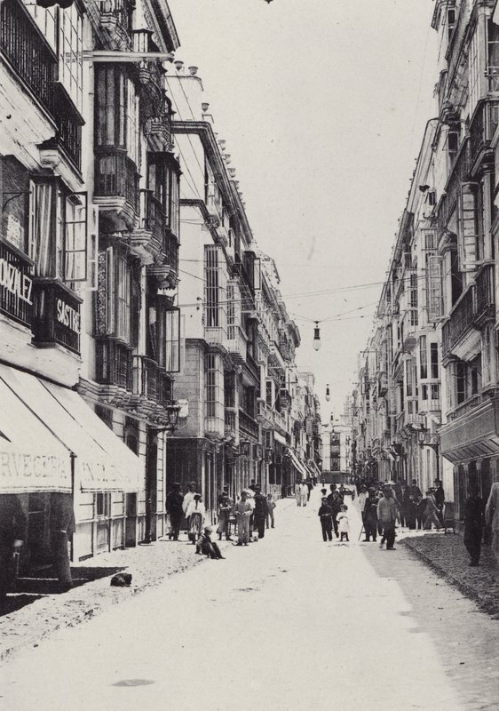 Cadix : Calle Ancha (photo n/b) - Spanish Photographer