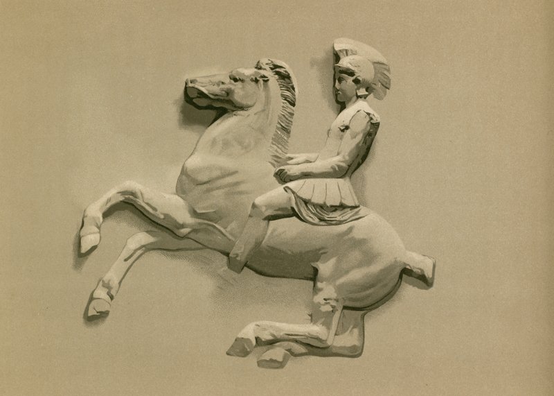 Fragment de la frise du Parthénon - Spanish School