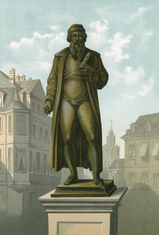 Statue de Gutenberg à Mayence - Spanish School