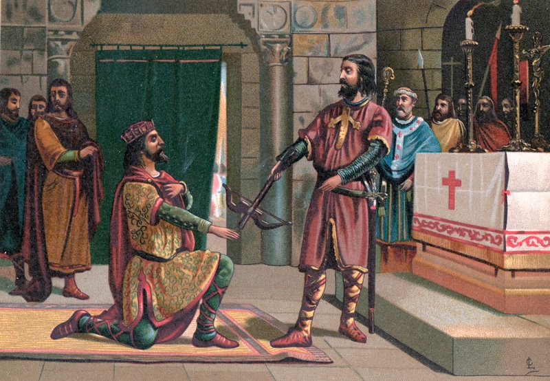Le serment de Santa Gadea - Spanish School