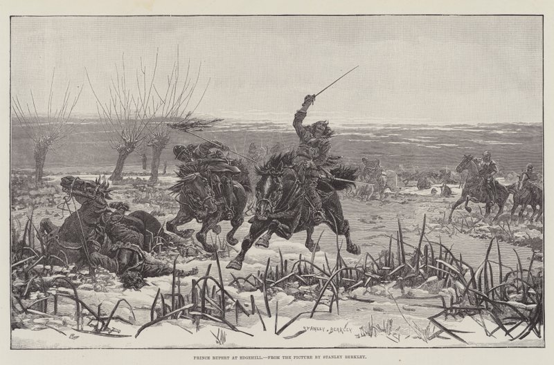 Prince Rupert à Edgehill - Stanley Berkeley