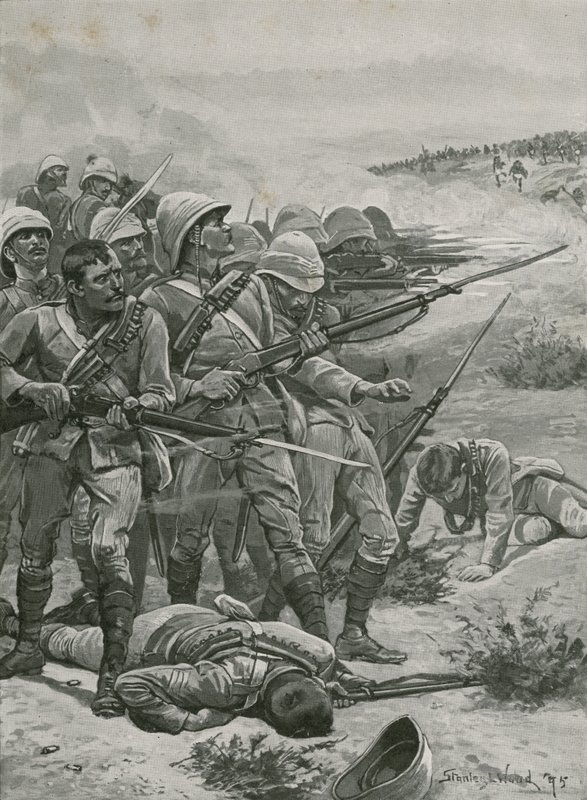 La place à Abu-Kru, Soudan, 1885 - Stanley L. Wood
