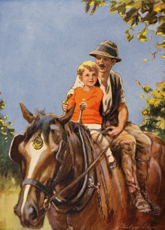 A Ride on Dobbin (lithographie couleur) - Stanley Lloyd